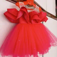 لباس مجلسی پرنسسی کودک مناسب یکسال تا دوسال|کفش و لباس بچه|تربت‌حیدریه, میدان مرکزی|دیوار