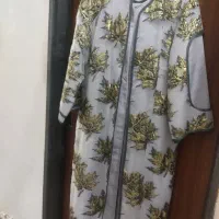 مانتو ژاکارد طوسی رنگ