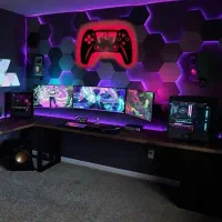 چراغ گیمینگ|لامپ و چراغ|قم, شهر قائم|دیوار