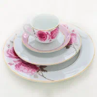 سرویس چینی ۱۲ نفره زرین رزفلاوردرجه ۱