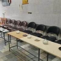 نیمکت و میز|میز و صندلی غذاخوری|نقده, |دیوار