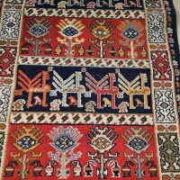 فرش یک در یک و نیم ستاره کویر یزد مدل شاهسون