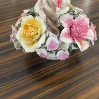 سبد گل چینی دوتا از گل هاش لب پر شده مشخص نیست|صنایع دستی و سایر لوازم تزئینی|تهران, امیریه|دیوار