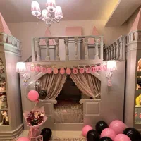تخت ۲ طبقه قلعه پرنسس