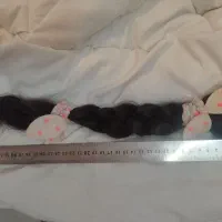 موی طبیعی بدون رنگ و دکلره 35 سانتی