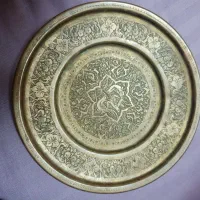بشقاب قلمزنی عتیقه قدیممی