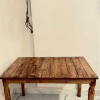 میز چوب روس ۴ نفره