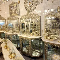 ست 4قلمی برنز بوفه ساعت لوکس وسنگین(برنز ایرانیان)|بوفه، ویترین، کنسول|کرمانشاه, |دیوار