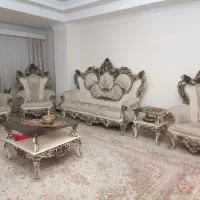 فروش مبل سلطنتی ۱۲ نفره همراه میز عسلی|مبلمان خانگی و میز عسلی|بابل, |دیوار