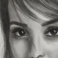 چهره سیاه قلم میکشم