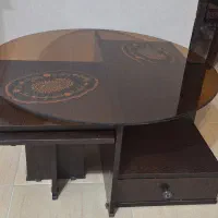 میز گرد  جلو مبلی