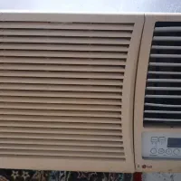کولر پنجره ای الجی کاملا سالم و تمیز.کنترل دار|کولر گازی و فن‌کوئل|رشت, نیروی دریایی|دیوار
