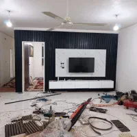 نصاب قرنیزکفپوش پارکت سقف آینه ماربل ترموودوارپوش