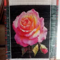 تابلو فرش دستبافت کامپیوتری به صورت دستمزدی