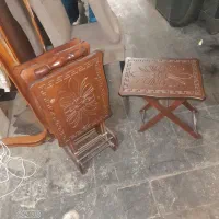 میز عسلی جلو مبل ۴تیکه همراه پایه نگه  دارنده