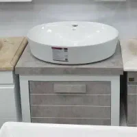 روشویی کابینتی سنگی مدل مربع