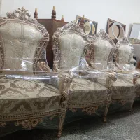 مبل سلطنتی 9نفره چوب راش و گردو 15ماهه|مبلمان خانگی و میز عسلی|میاندوآب, |دیوار