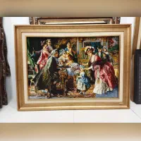 تابلو فرانسوی کد۲ دستباف مارک دار تبریز