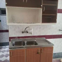 کابینت فلزی وسینک وهود|آب‌چکان و نظم‌دهنده ظروف|مرودشت, فاز اول شهرک فرهنگیان|دیوار