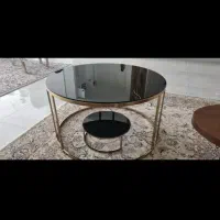 میزجلومبلی شیشه ای