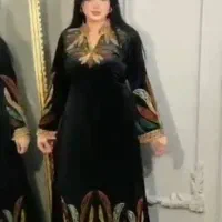 پیرهن بلند مخمل|لباس|شوش, |دیوار