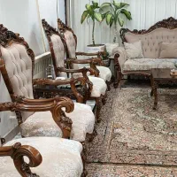 مبل ۷ نفره با میزنهارخوری ۶-۴ نفره|مبلمان خانگی و میز عسلی|باقرشهر, |دیوار