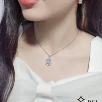 گردنبندهای لوکس کادو ولنتاین ماندگار نقره برف