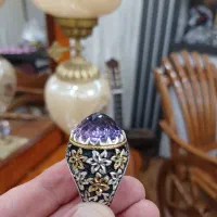 انگشتر دست ساز آمتیست اصل شیک و مجلسی|جواهرات|تبریز, |دیوار