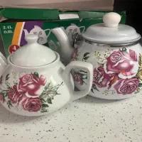 کتری و قوری لعابی