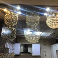 فروش لوستر کریستالی و استیل