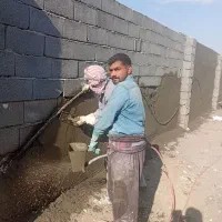 سیمان کاری  با دستگاه وطراحی دلخواه شما|خدمات پیشه و مهارت|مشهد, چهارچشمه|دیوار