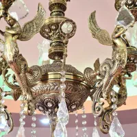 لوستر فرشته پر کار شرکتی در حد نو|لوستر و چراغ آویز|خوی, |دیوار