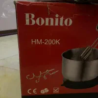همزن برقی کاسه ای مشکی استیل Bonito مدل HM200k