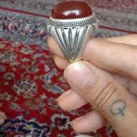 دستسازقدیم نگین عقیق رکاب قدیم وزن۴۰گرم