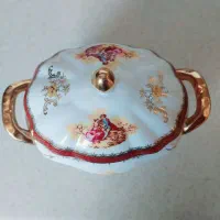 ظروف شیک پذیرایی با طرح گل برجسته و لردشید|ظروف سرو و پذیرایی|شیراز, اصلاح‌نژاد|دیوار