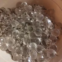 مجموعه کامل گوی و آویز کریستالی لوستر (۲۵۰ گوی