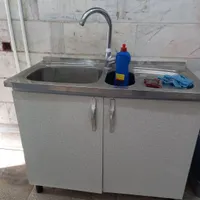 سینک وآبچکان فقط نصب شده کار نکرده نونو|آب‌چکان و نظم‌دهنده ظروف|قرچک, |دیوار