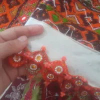 خیاطی بلوچی زنانه نگین دار دست موز یک ملیون