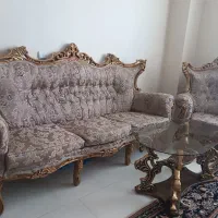 مبل استیل سلطنتی ۹نفره|مبلمان خانگی و میز عسلی|پرند, فاز ۶|دیوار