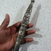 خنجر نقره چاقو|کلکسیون اشیاء عتیقه|قم, شهر قائم|دیوار