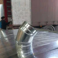 زانو اتصالات گالوانیزه برشCNCکانال سازی صنعتی لوله