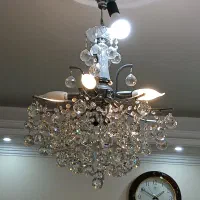 لوستر کریستالی ضد زنگ ۸ شاخه