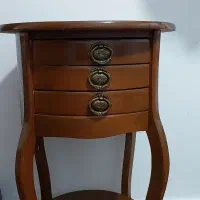 میز تلفن چوبی