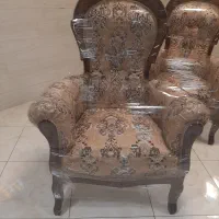 مبل استیل سلطنتی عربی۹نفره تمام چوب گردو منبت دست|مبلمان خانگی و میز عسلی|قزوین, |دیوار