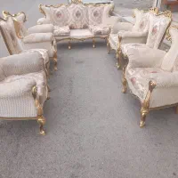 مبل ۹نفره نهارخوری ۸نفره با چوب راش  فرانسوی