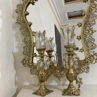 آینه شمعدان اصلی نو|بوفه، ویترین، کنسول|کرج, شاهین‌ویلا|دیوار
