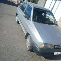 پراید نقره‌ای تمیز بدون رنگ شاسی پلمپ مدل ۸۳