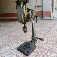 دریل دستی ستونی و قلاویز زن دستی آلمانی قدیمی سالم