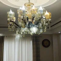 لوستر کریستالی۱۲شاخه|لوستر و چراغ آویز|رشت, معلم|دیوار