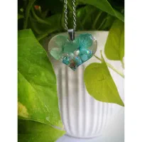 گردنبندهای دستساز با گل‌های طبیعی.هدیه.کادو